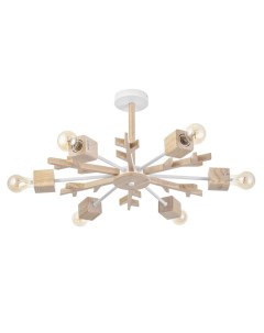 Люстра «Венди», 6хЕ27, 40 Вт, дерево, 70×70×30 см Bayerlux