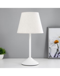 Лампа настольная «Элеонора», 1×15 Вт Е27, белый, 22×22×42 см Risalux