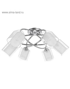 Люстра 6591177/6 E27 40 Вт хром 72×72×24 см Bayerlux