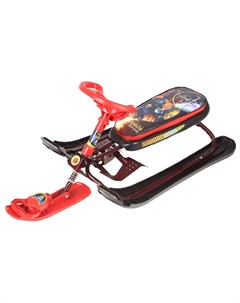 Снегокат «Ника-кросс Робот», СНК, цвет красный/чёрный/бордовый Nika kids