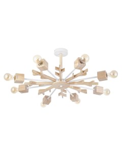Люстра «Венди», 8хЕ27, 40 Вт, дерево, 78×78×30 см Bayerlux