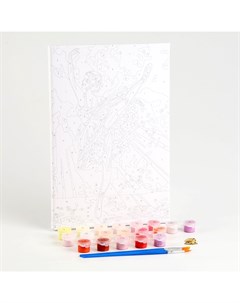 Картина по номерам на холсте с подрамником «Балерина» 20×30 см Школа талантов