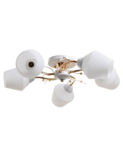 Люстра «Рукси» 5хЕ27 40 Вт бело-золотой 56×56×28 см Bayerlux