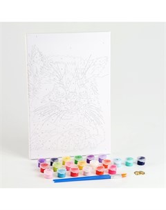 Картина по номерам на холсте с подрамником «Котёнок» 20х30 см Школа талантов