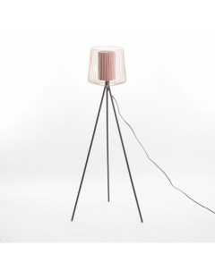 Торшер 42871/1Т E27 40 Вт черный-пыльная роза 30×30×133 см Bayerlux