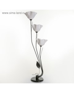 Торшер напольный «Пион», 3×15 Вт, E27, черный Bayerlux