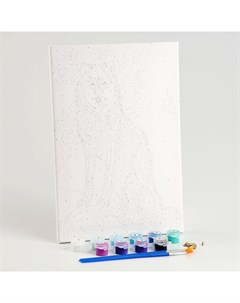 Картина по номерам на холсте с подрамником «Волк» 20×30 см Школа талантов