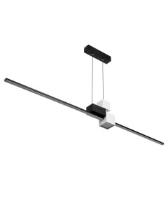 Светильник с ПДУ «Наоми» LED 20 Вт 3000-6000К бело-черный 120×100 см Bayerlux