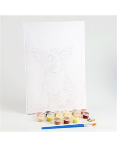 Картина по номерам на холсте с подрамником «Щенок корги», 30х20 см Школа талантов