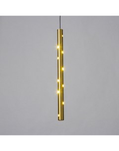Светильник подвесной «Сити» LED 5 Вт 4000К золото 2.5×2.5×40-140 см Bayerlux