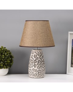 Настольная лампа с абажуром «Мона», Е27, 40 Вт, 25×25×44 см Risalux