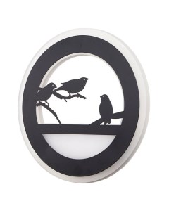 Бра «Воробушки» LEDx90 черная 22×3.8×22 см Bayerlux