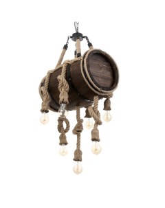 Люстра «Бочка», 7хЕ27, 40 Вт, черный, 41×33×30 см Bayerlux