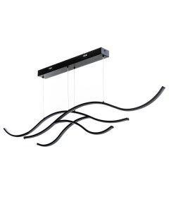 Светильник «Волны» LED 72 Вт 4000К черный 100×25×100 см Bayerlux