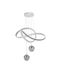 Светильник с ПДУ «Мона» LED 170 Вт 3000-6000К белый 49×49×19-119 см Bayerlux