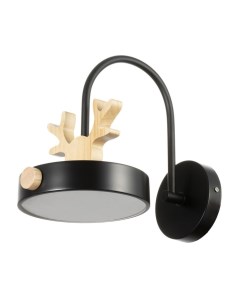 Бра «Олень пиатти» LED 12 Вт 4000К черный 15×26×16 см Bayerlux