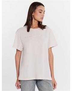 Футболка женская кремовая с надписью Mark formelle