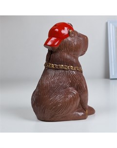 Копилка для денег «Капибара в кепке», гипс, коричневый, 22 см Хорошие сувениры