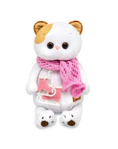 Мягкая игрушка «Кошечка Ли-Ли», с коньками и в шарфике, 24 см Басик и ко