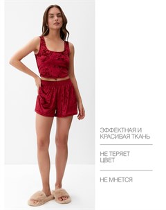 Шорты женские «Бархат», размер 48-50, бордовые Kaftan