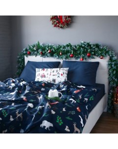 Постельное бельё евро «» Winter animals, бязь Этель