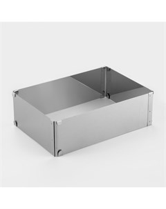 Форма раздвижная для выпечки «Прямоугольная», h=8.5 см, 18×32 - 26×50 см, нержавеющая сталь Tas-prom