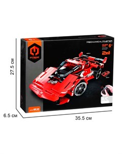 Конструктор радиоуправляемый «Красная машина», 2 варианта сборки, 351 деталь Im.master