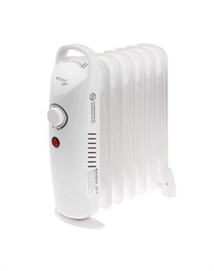 Обогреватель ENGY EN-1707, масляный, 700 Вт, 7 секций, белый Engy