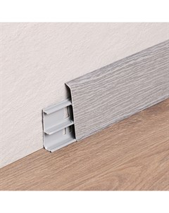 Плинтус напольный «Деконика», 85×2200 мм, цвет 210 дуб пепельный Гк «идеал»