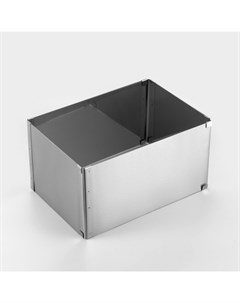 Форма раздвижная для выпечки «Прямоугольная», h=14 см, 18×32 - 26×50 см, нержавеющая сталь Tas-prom