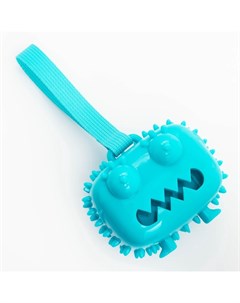 Игрушка под лакомства для собак «Квадратный монстр» 9 см, ТПР, микс цветов Пижон