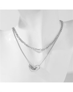 Цепочка с подвеской «Стилистика», цвет серебро, 40 см Qf