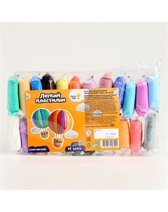 Воздушный пластилин, 24 цвета по 10 г Genio kids