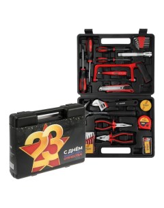 Набор инструментов в кейсе «23 ФЕВРАЛЯ», в подарочной упаковке, 31 предмет Tundra