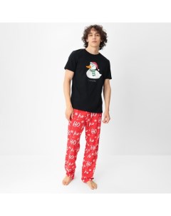 Пижама мужская «С га-га годом», размер 54 Kaftan