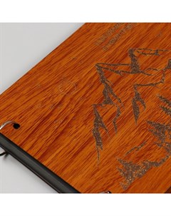 Фотоальбом на кольцах 30 листов «Горы», обложка дерево, 27×19×2 см Keep memories