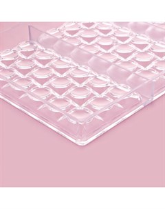 Форма для шоколада «Поп-ит», 27,5×17,5×2,5 см, 3 ячейки 15,3×7,5×0,8 см, цвет прозрачный Konfinetta