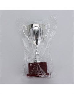 Кубок 045, наградная фигура, серебро, подставка пластик, 20 см Сима-ленд