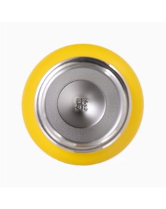 Термос, 1 л, две крышки, сохраняет тепло до 12 ч, нержавеющая сталь, жёлтый Мастер к