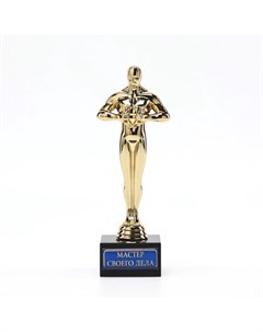 Кубок наградная фигура «Мастер своего дела», оскар, пластик, подставка камень, 18 см Сима-ленд