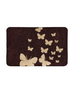 Коврик грязезащитный ComeForte Велюр Бабочки 50x80 Comeforte