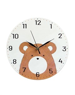 Часы настенные интерьерные "Медведь", d-23 см Соломон