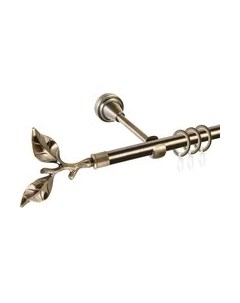 Карниз для штор АС ФОРОС Prime D16Г + наконечники Лист розы Ас форос