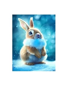 Картина по номерам Пушистый кролик / Х-7535 Рыжий кот