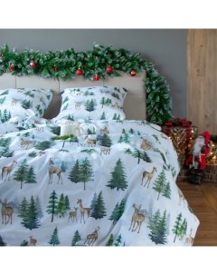 Постельное бельё евро «. Однажды в лесу», поплин Этель