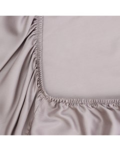 Простыня на резинке евро SL Home Modal, 200×200+30 см, серая, модал Sima-land home