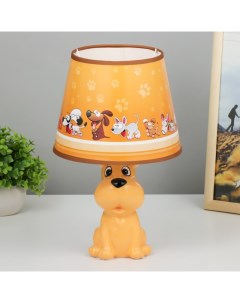 Настольная лампа «Бобик» E14 15 Вт оранжевый 18×18×32 см Risalux