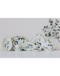 Форма для запекания «Зелёный сад», 360 мл, 19.5×12.5×3.5 см, фарфор, белая Доляна