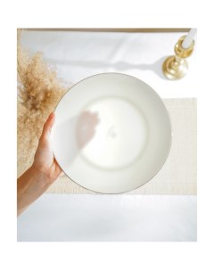 Тарелки глубокие SL Home «Каскарон», 700 мл, d=20 см, набор 2 шт., костяной фарфор, белые Sima-land home