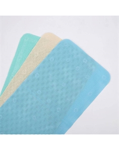 Коврик противоскользящий в ванну, на присосках, 43×90 см, МИКС Вилина